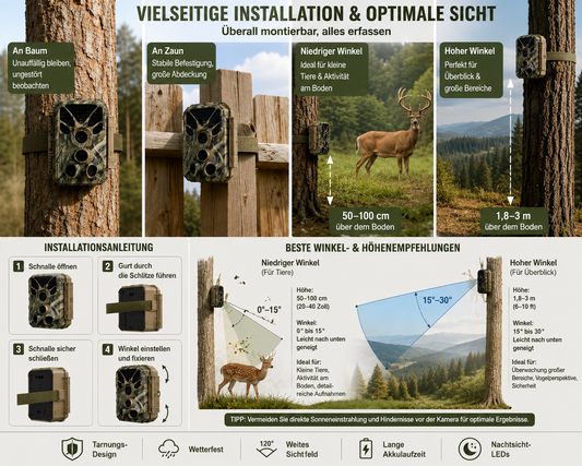 Wildkamera nimmt keine Tiere auf? So können Sie sie richtig einstellen