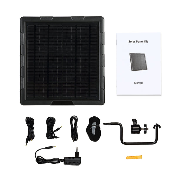 Solarpanel-Kits 5W 10000mAh 12V/6V Ausgang Outdoor oder Indoor Wiederaufladbare Stromversorgung für alle Wildkamera | BL6A