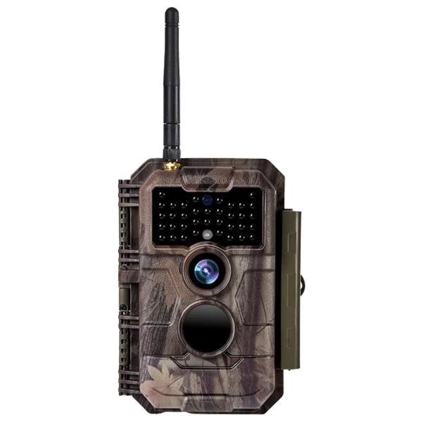Wildkamera Wlan Fotofalle Jagdkamera Wildtierkamera 64MP 1296P 0,1s Schnelle Trigger Geschwindigkeit Nachtsicht Bewegungsmelder 110°PIR IP66 Wasserdichter | W600 Rot