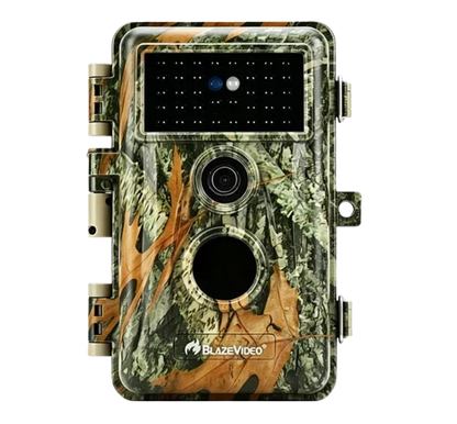 Wildkamera 64MP 2304*1296p mit Bewegungsmelder Nachtsicht Maximale Entfernung bis 75 Füße, 0,3s Trigger Geschwindigkeit , IP66 Wasserdichter| A252 Mattes Militärgrün
