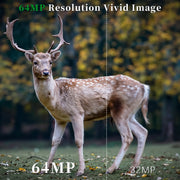 Wildkamera jagd 64MP 1296p Überwachungskameras und Bewegungsmelder Nachtsicht max. Entfernung bis 100Füße, 0,1s Trigger Geschwindigkeit, Wasserdicht IP66 | A323