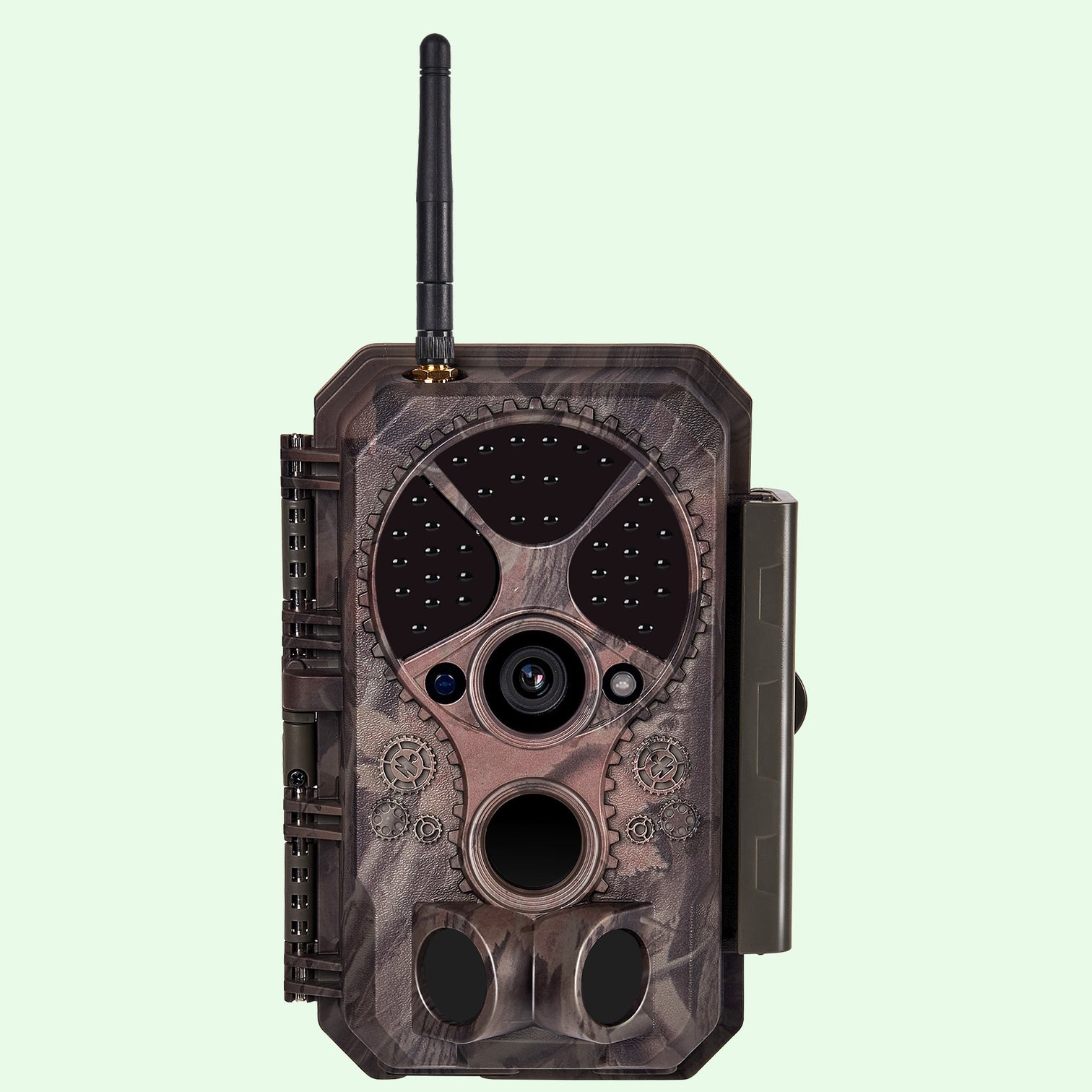 Wildkamera Wlan Fotofalle Jagdkamera Wildtierkamera 64MP 1296P 0,1s Schnelle Trigger Geschwindigkeit Nachtsicht Bewegungsmelder 120°PIR IP66 Wasserdichter | A350W Rot