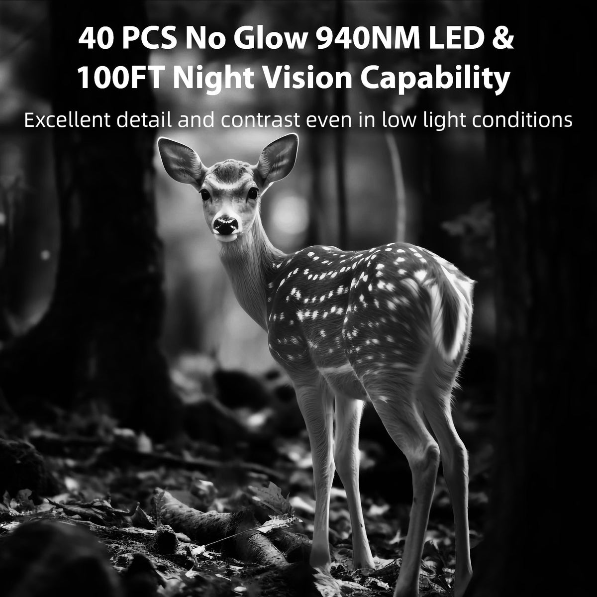 Caméra de surveillance pour la faune sauvage, vidéo 1296p et photo 32 Mpx, vision nocturne jusqu'à 30 m, déclenchement par détection de mouvement (0,1 s), étanche, pour la sécurité à domicile et la surveillance de la faune en extérieur | T306 Vert 