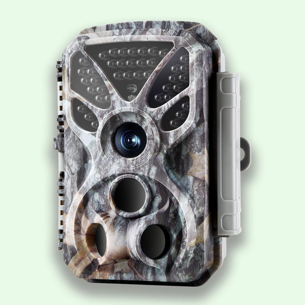 Wildkamera 32MP Foto 4K 2160P Full HD Video mit Audio und Bewegungsmelder Nachtsicht max. Entfernung bis zu 100ft, 0,1s Auslösegeschwindigkeit, Wasserdicht IP66 | T326