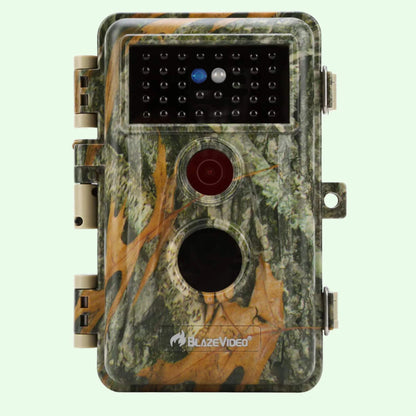 Bundle Wildkamera Wildtierkamera Jagdkamera 64MP 2304*1296p + Solarpanel-Kits 3W 8000mAh 12V/9V/6V Maximale Entfernung bis 75 Füße, 0,3s Auslöserzeit | A252 Mattes Militärgrün