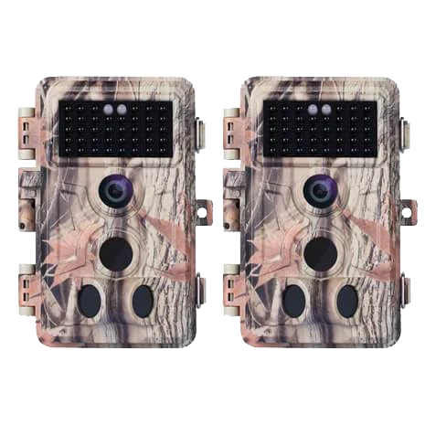 Caméra de surveillance pour la faune sauvage 32 MP 2304 x 1296p avec détecteur de mouvement, vision nocturne, portée maximale jusqu'à 27 m, déclenchement rapide de 0,1 s, étanchéité IP66 | A262 
