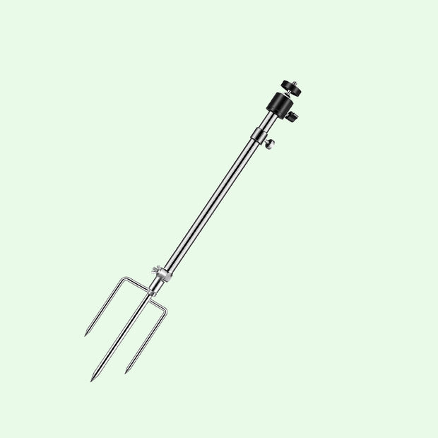 Angellicht Halterung, Dicke Faltbare Edelstahlhalterung, 360° verstellbar, Universalgewindeanschluss 1/4''-20(6mm) für Solarpanel, Wildkamera *