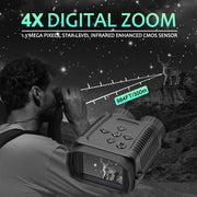 Mini Digitales Nachtsichtgerät Binokular 12MP 1080P Abstand zu 300M mit 2,4" TFT für die Jagd Wandern Camping Klettern