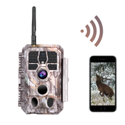 Wildkamera Wlan Fotofalle Jagdkamera Wildtierkamera 32MP 1296P 0,1s Schnelle Trigger Geschwindigkeit Nachtsicht Bewegungsmelder 120°PIR IP66 Wasserdichter | A280W Grau