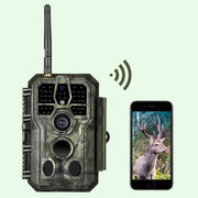 Wildkamera Wlan Fotofalle Jagdkamera Wildtierkamera 32MP 1296P 0,1s Schnelle Trigger Geschwindigkeit Nachtsicht Bewegungsmelder 120°PIR IP66 Wasserdichter | A280W Grün