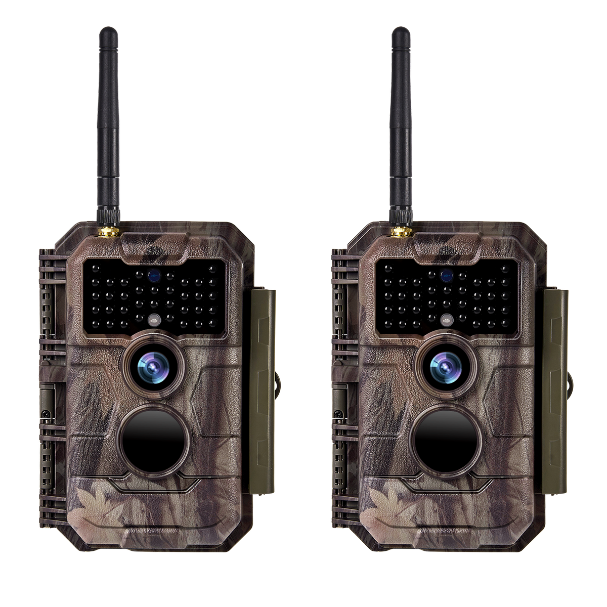 Wildkamera Wlan Fotofalle Jagdkamera Wildtierkamera 24MP 1296P 0,1s Schnelle Trigger Geschwindigkeit Nachtsicht Bewegungsmelder 110°PIR IP66 Wasserdichter | W600 Rot